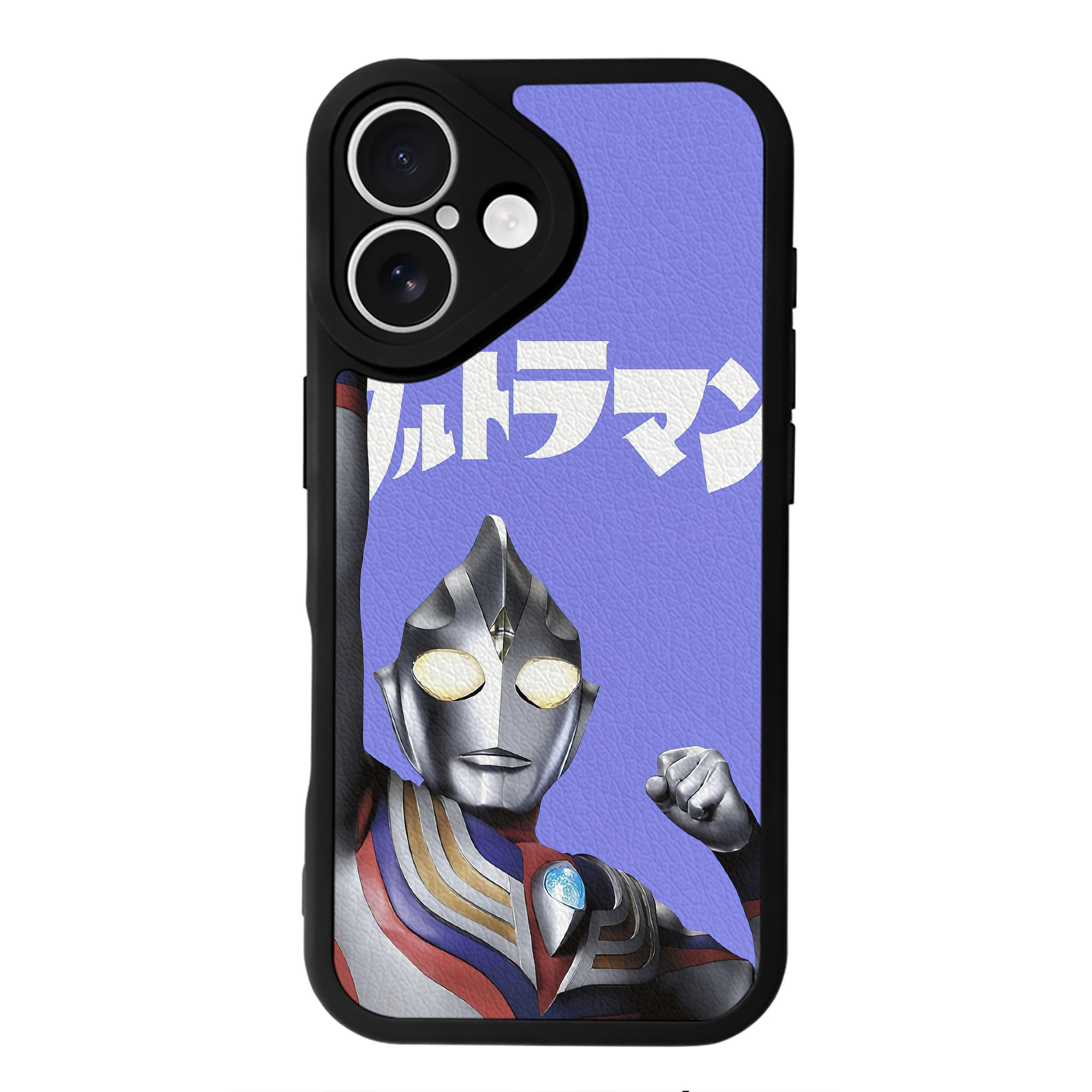 （画像用） ウルトラマン Ultraman 【iPhone 16シリーズ対応】シリコンスマホケース（レザー調） 材質：シリコン